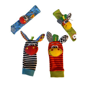 Baby Wrist Rattles Socks Toys, Newborn Wristband Rattles & Foot Finders